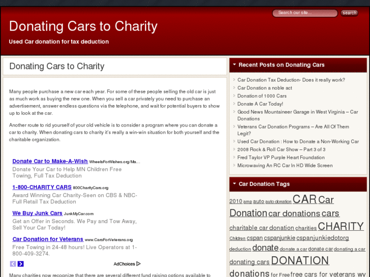 www.donatingcarstocharity.net