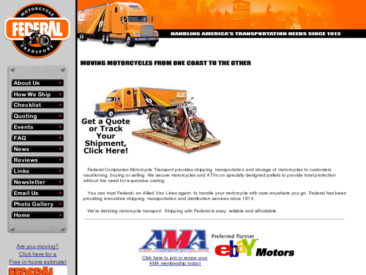 www.federalmotorcycleshipping.com