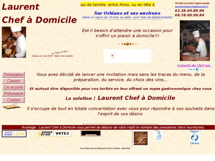 www.laurentchefadomicile.fr