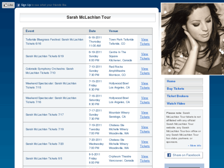 www.sarahmclachlantour.com