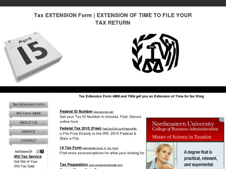 www.taxextensionform.org