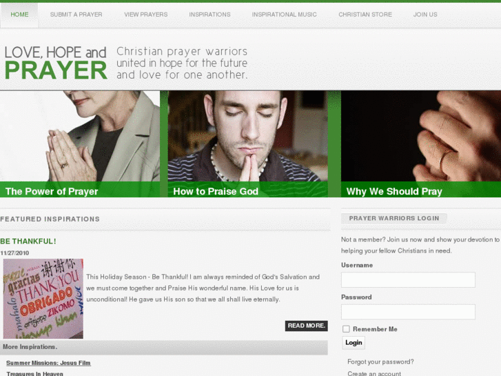 www.hopeloveandprayer.com