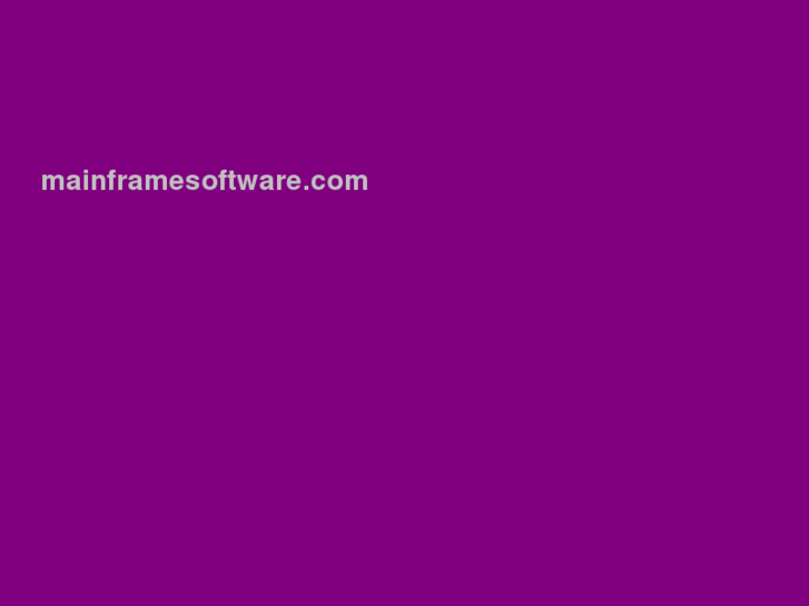 www.mainframesoftware.com