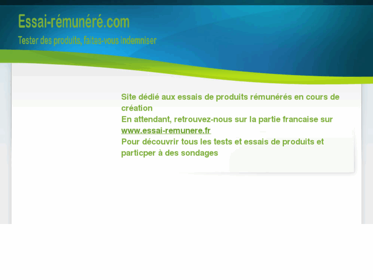 www.essai-remunere.com