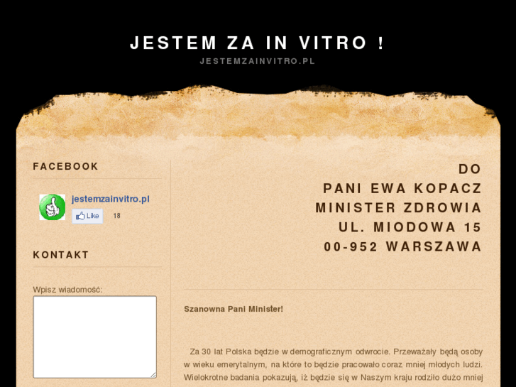 www.jestemzainvitro.pl