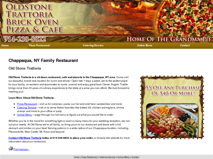 www.oldstonetrattoria.com