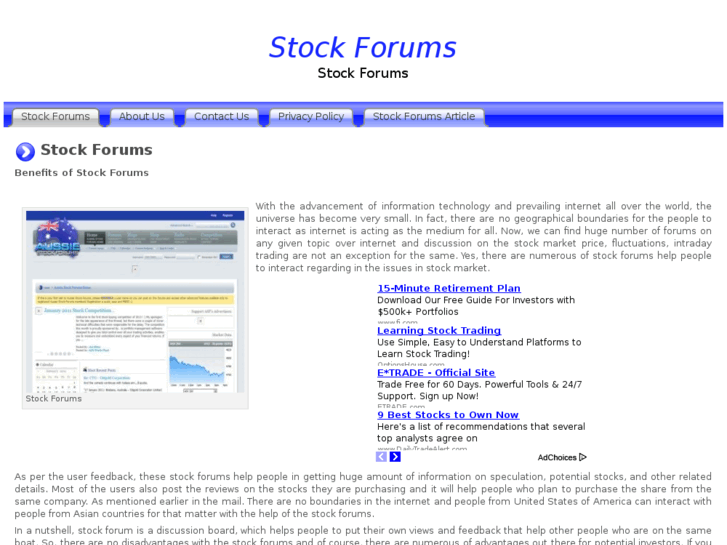 www.stockforums.org
