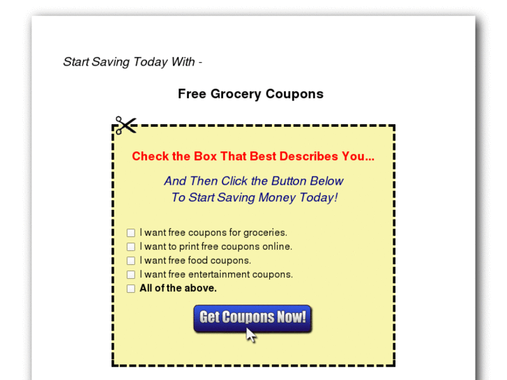 www.freegrocerycouponsonline.net