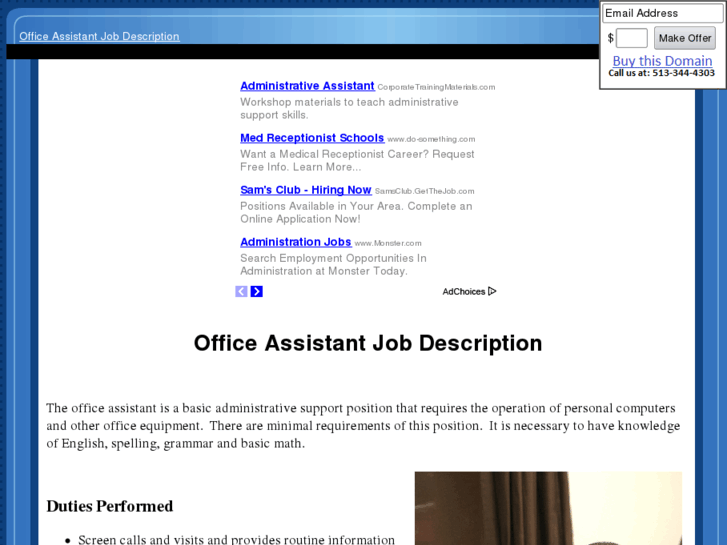 www.officeassistantjobdescription.com