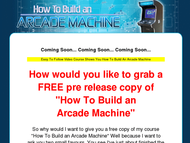 www.buildanarcademachine.com