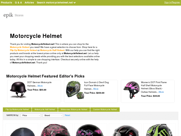 www.motorcyclehelmet.net