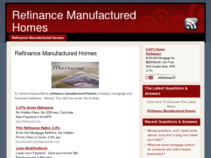 www.refinancemanufacturedhomes.org