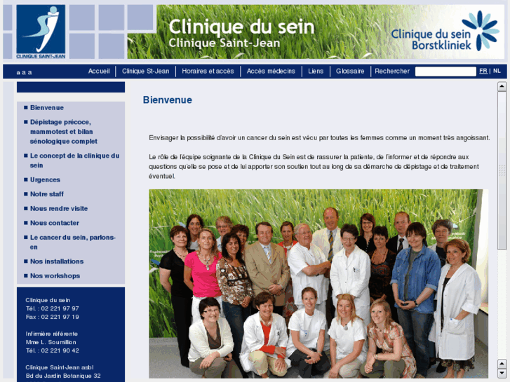 www.cliniquedusein.be