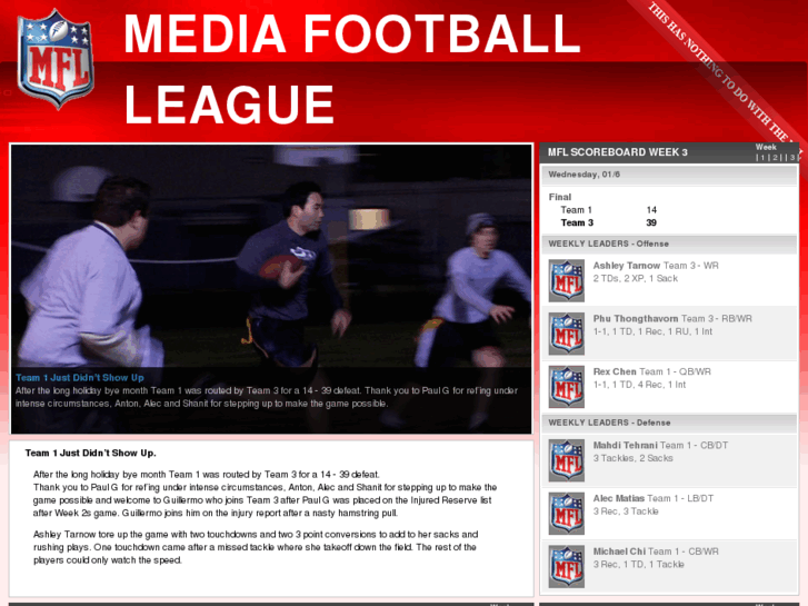 www.mediafootballleague.com