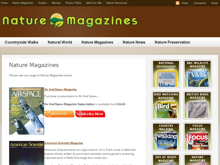 www.naturemagazines.co.uk