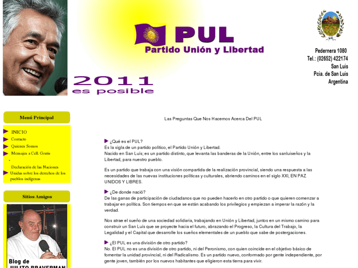 www.partidounionylibertad.org