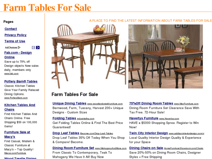 www.farmtablesforsale.com