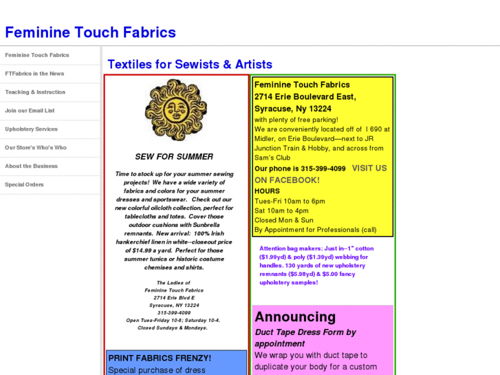 www.femininetouchfabrics.com