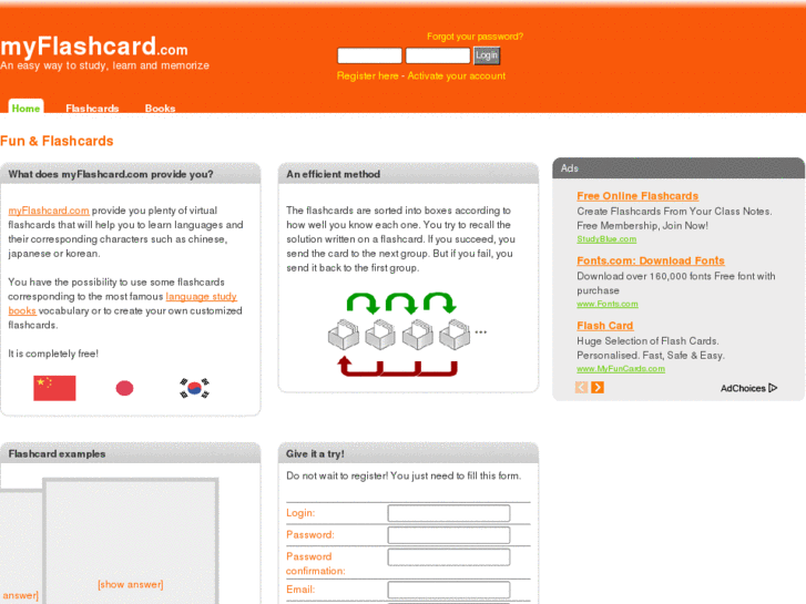 www.myflashcard.com