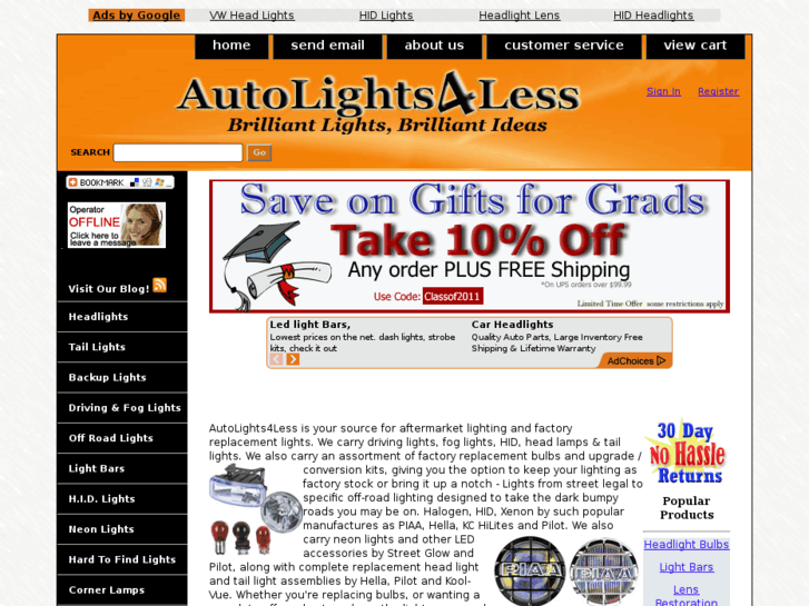 www.autolights4less.com