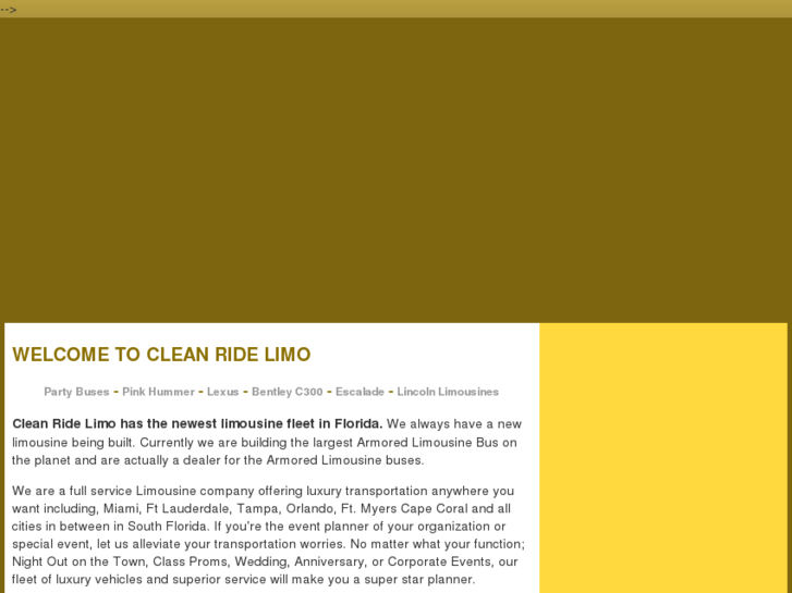 www.cleanridelimo.com