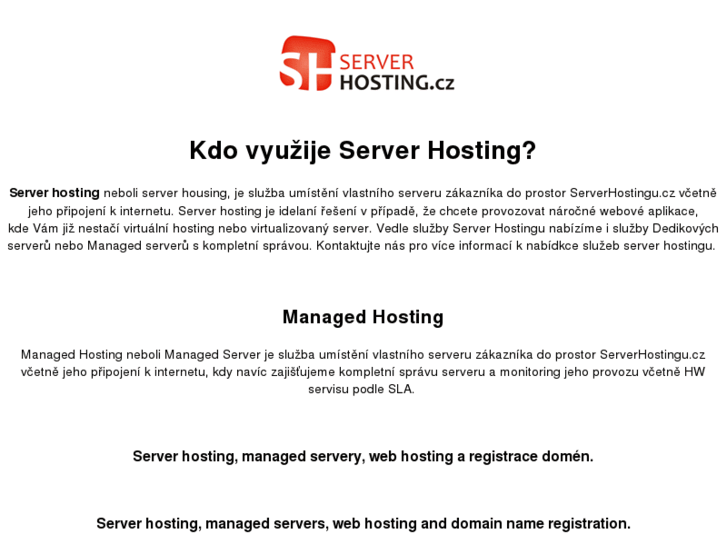 www.serverhosting.cz