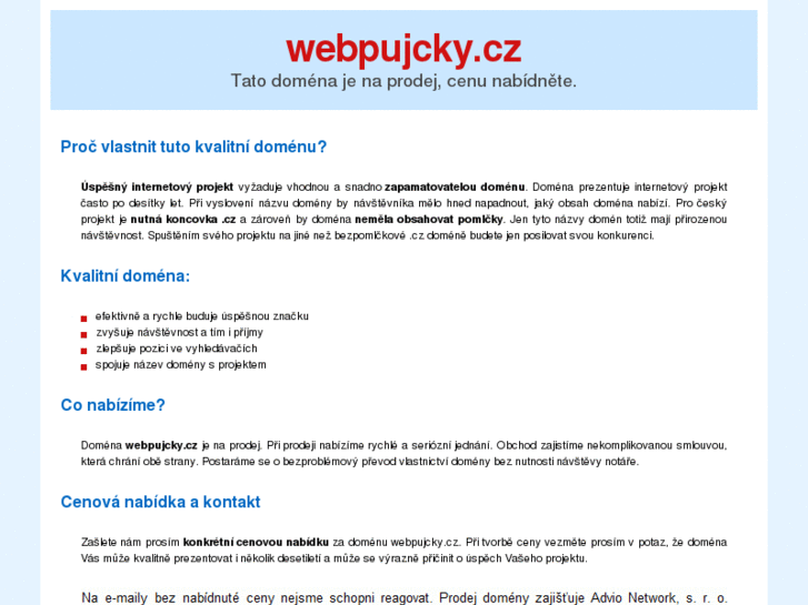 www.webpujcky.cz