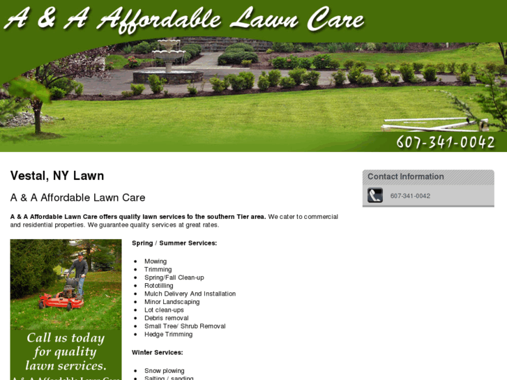 www.aandaaffordablelawncare.com