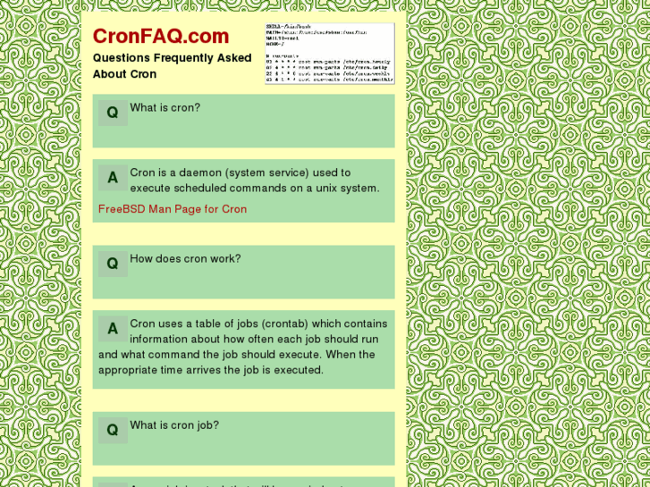 www.cronfaq.com
