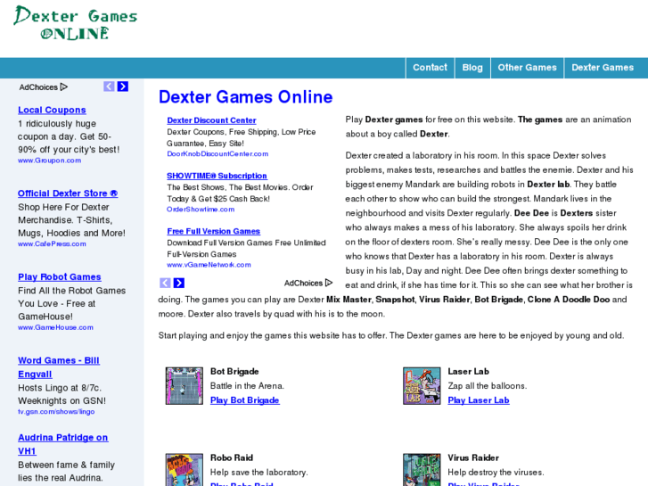 www.dextergamesonline.com