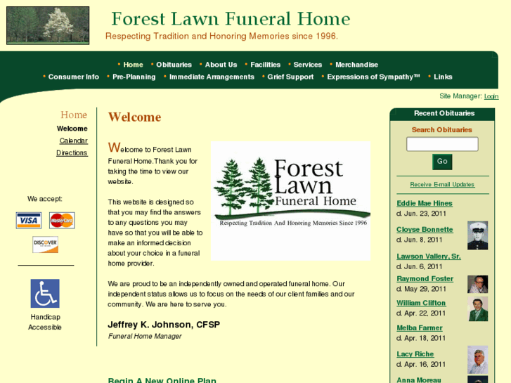 www.forestlawn-pineville.com