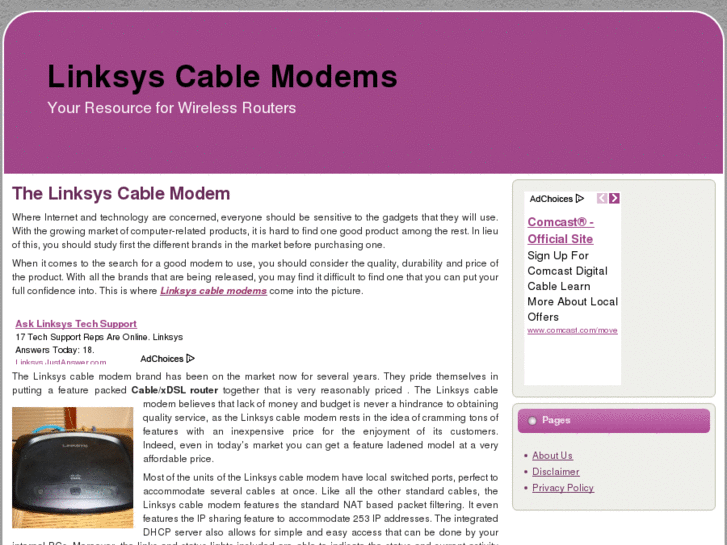 www.linksyscablemodems.net