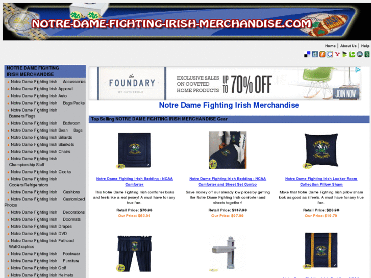 www.notre-dame-fighting-irish-merchandise.com