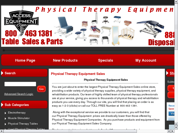 www.physicaltherapyequipmentsales.com