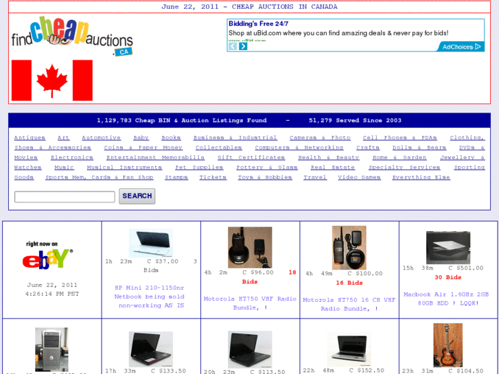 www.findcheapauctions.ca