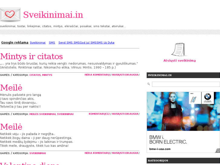 www.sveikinimai.in