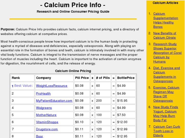 www.calcium-priceinfo.com