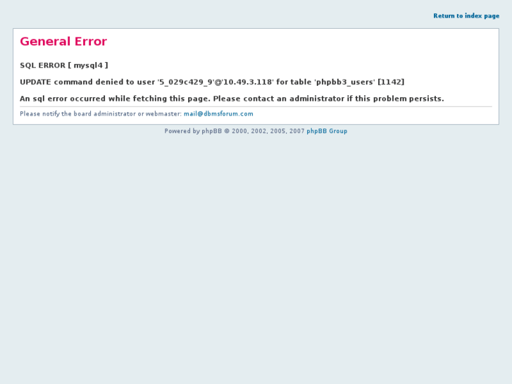 www.dbmsforum.net