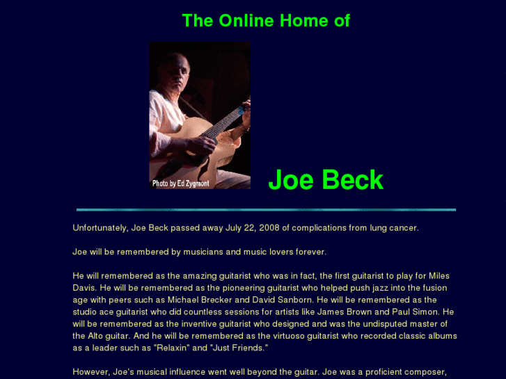 www.joebeckmusic.com