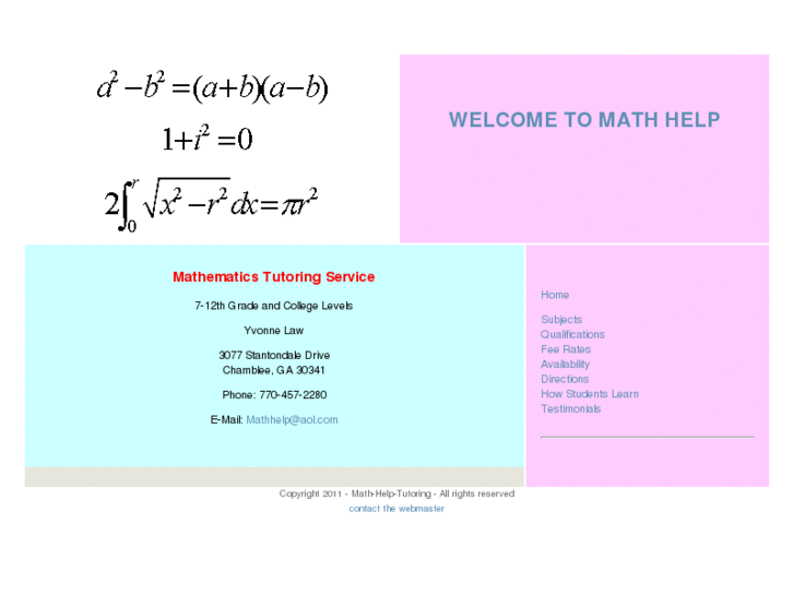 www.math-help-tutoring.com