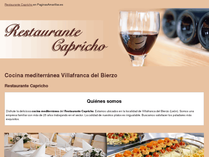 www.restaurantecapricho.es