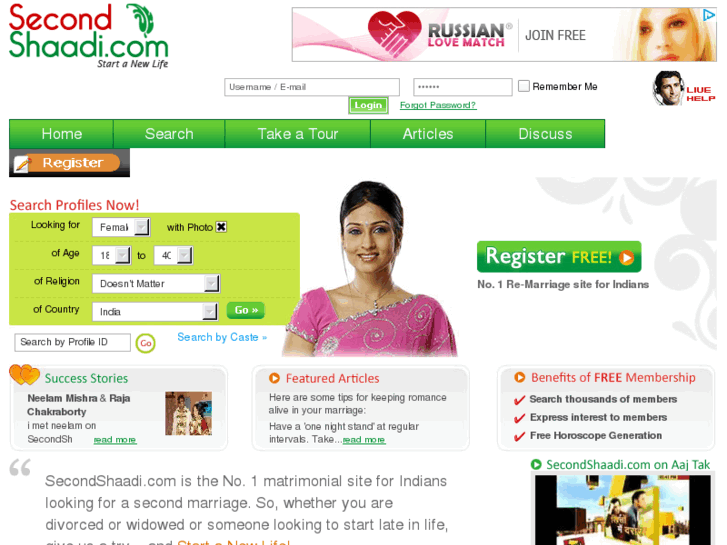 www.secondshaadi.com