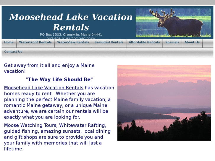 www.mooseheadlakevacationrentals.com