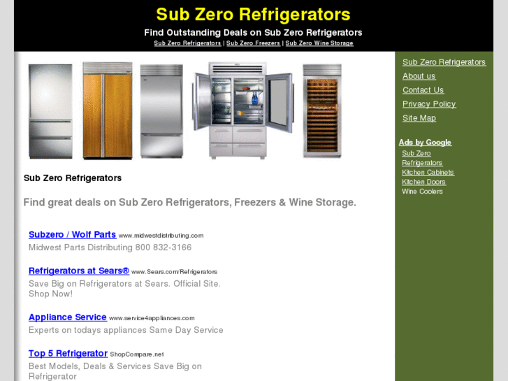 www.subzerorefrigerators.org