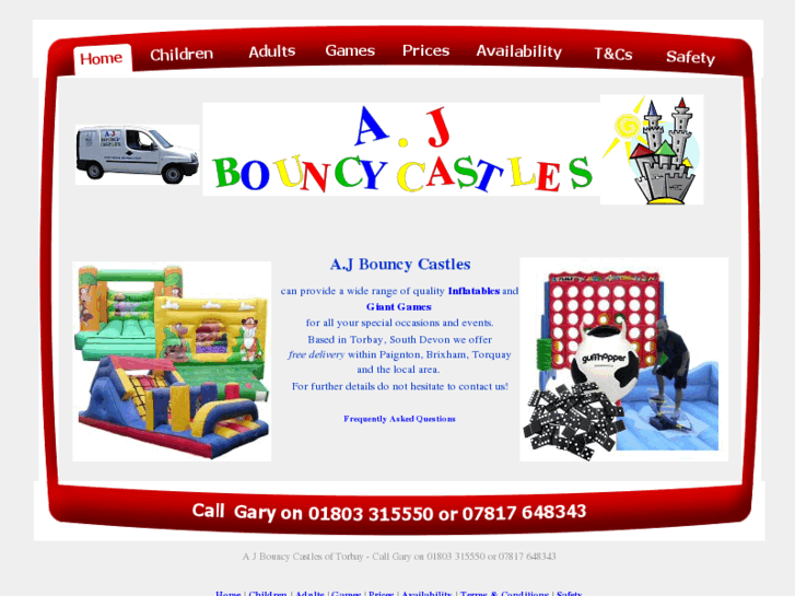 www.ajbouncycastles.com