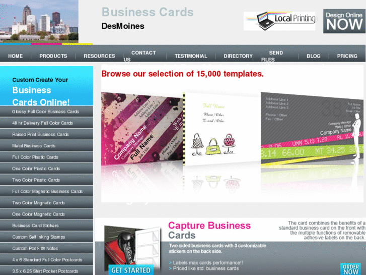 www.desmoinesbusinesscards.com