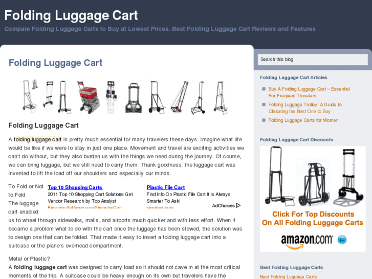 www.foldingluggagecart.net