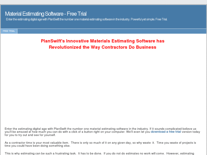 www.materialestimatingsoftware.com