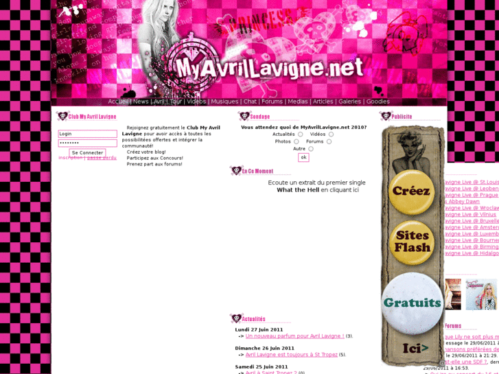 www.myavrillavigne.net