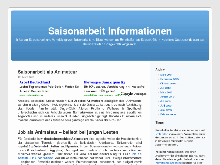 www.saisonarbeit.biz